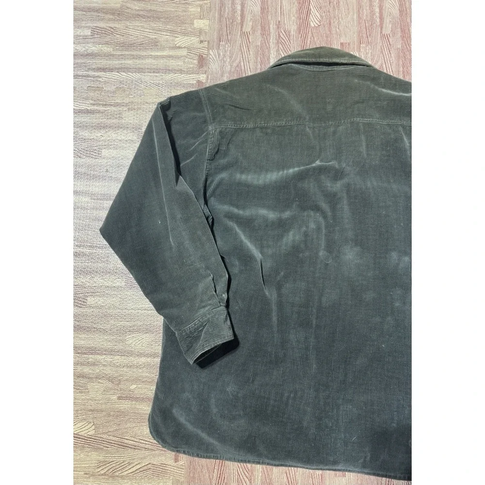 Native Habitat Green Corduroy Flannel Lined Women's Jacket size M vintage
